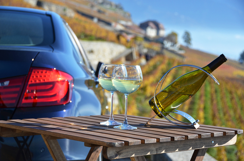 White,Wine,On,The,Table.,Lavaux